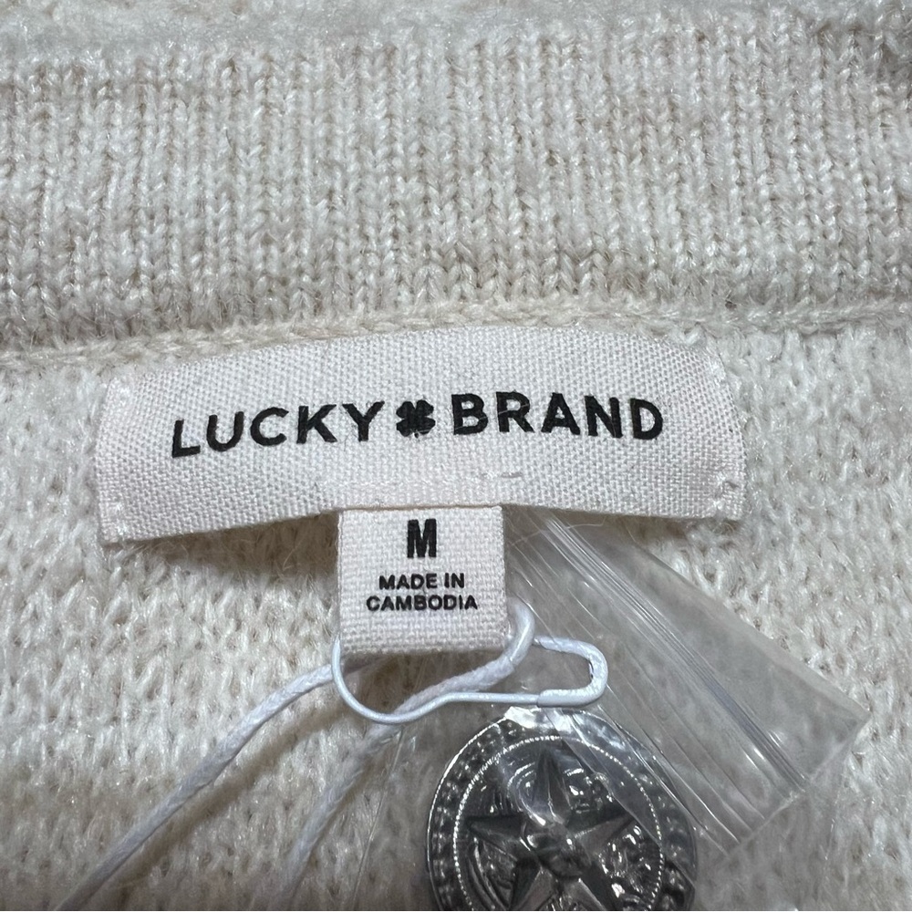 Lucky Brand Women's Textured Button-Up Cardigan - Picture 2 of 11